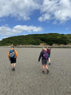 Approaching the wading point with some excitement!